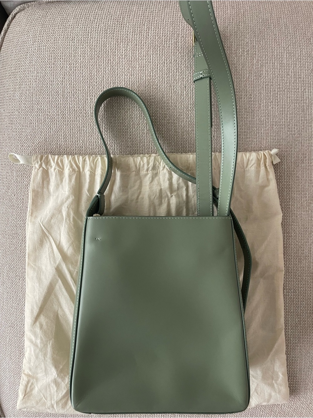 APC Virginie Small Bag in Almond Green - Picture 2 of 10